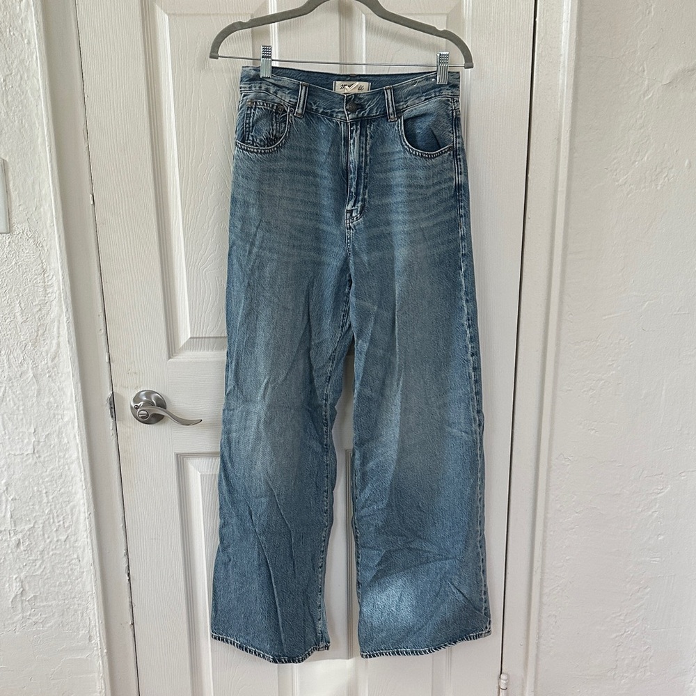 Madewell Superwide Leg Blue Jeans